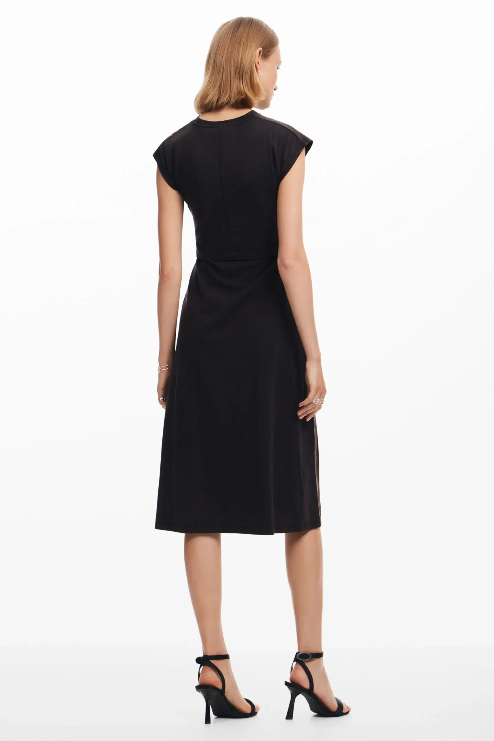 Ruched midi dress