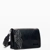 S bag with butterfly engraving