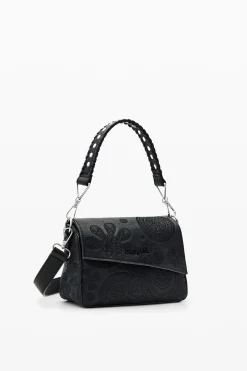 S embroidered studs bag