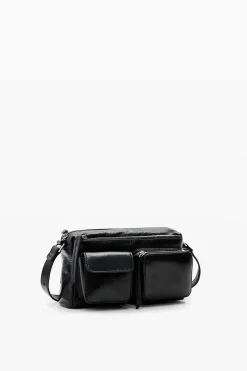S leather pockets crossbody bag
