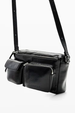 S leather pockets crossbody bag
