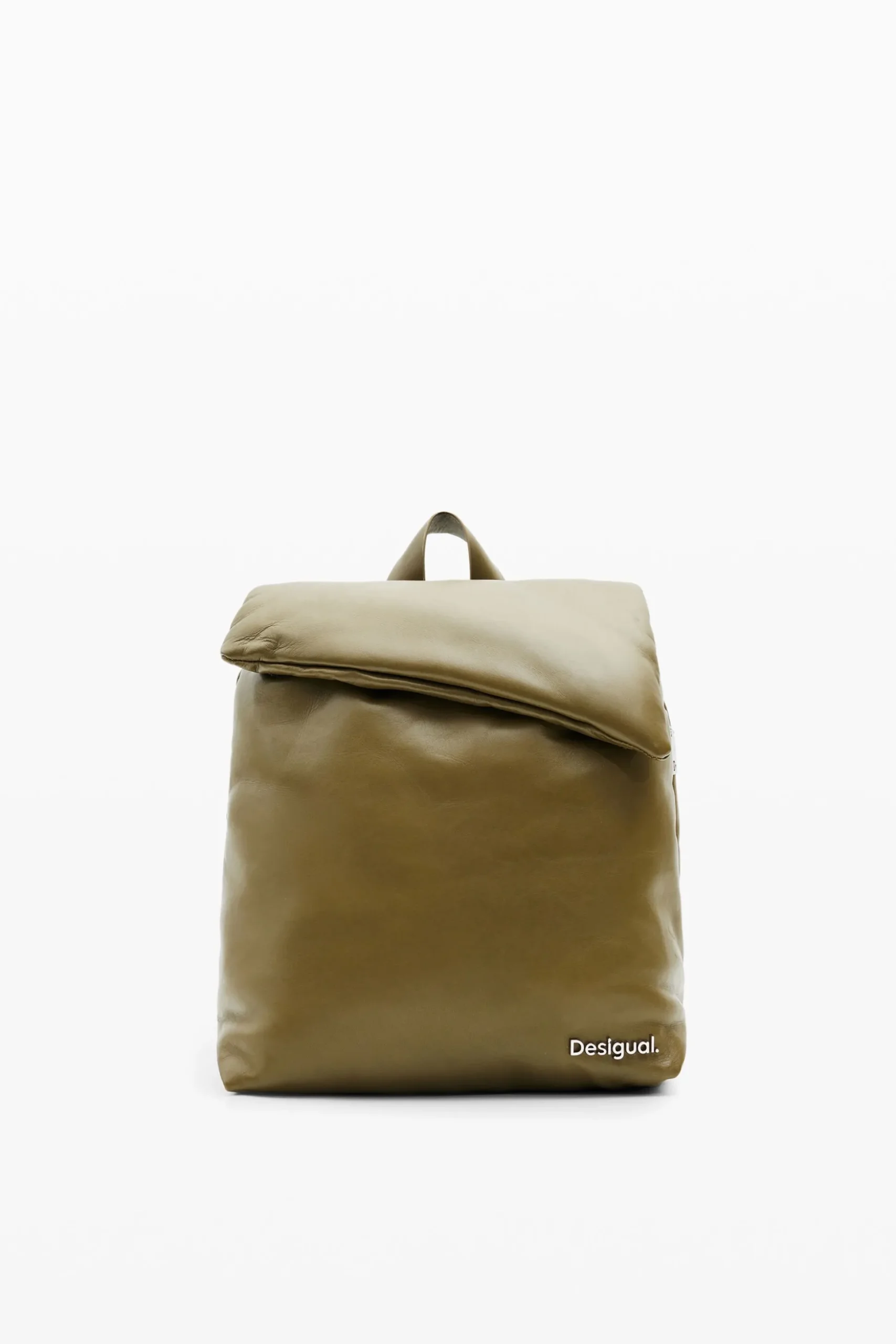 S padded leather backpack