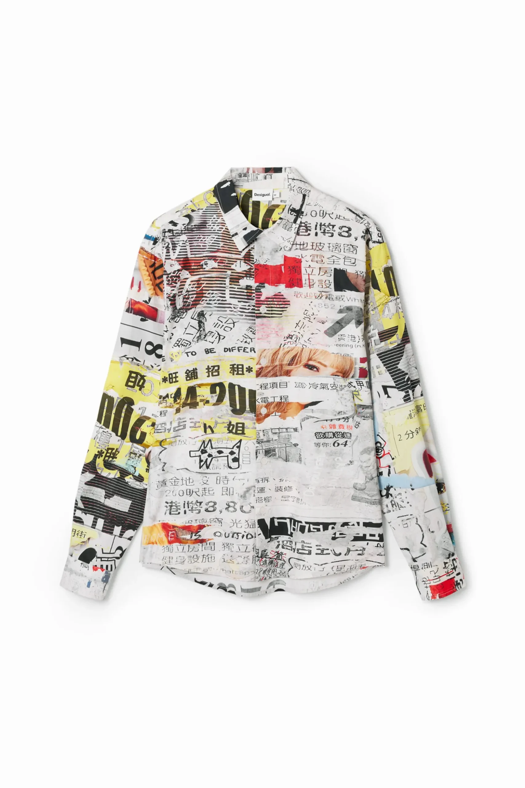 Shirt with Japanese print design