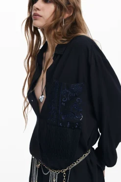 Shirt with pocket detail