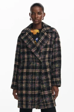 Short checkered coat