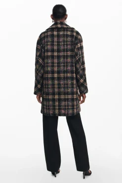 Short checkered coat
