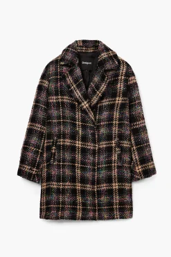 Short checkered coat