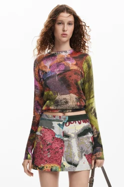 Short floral skirt M. Christian Lacroix