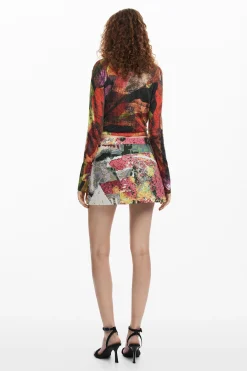 Short floral skirt M. Christian Lacroix