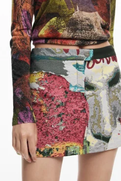 Short floral skirt M. Christian Lacroix