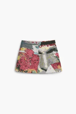 Short floral skirt M. Christian Lacroix