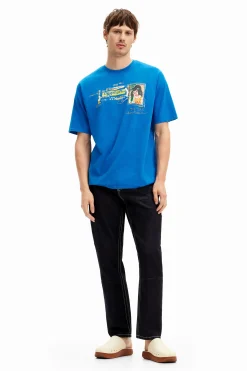 Short-sleeve T-shirt with illustration
