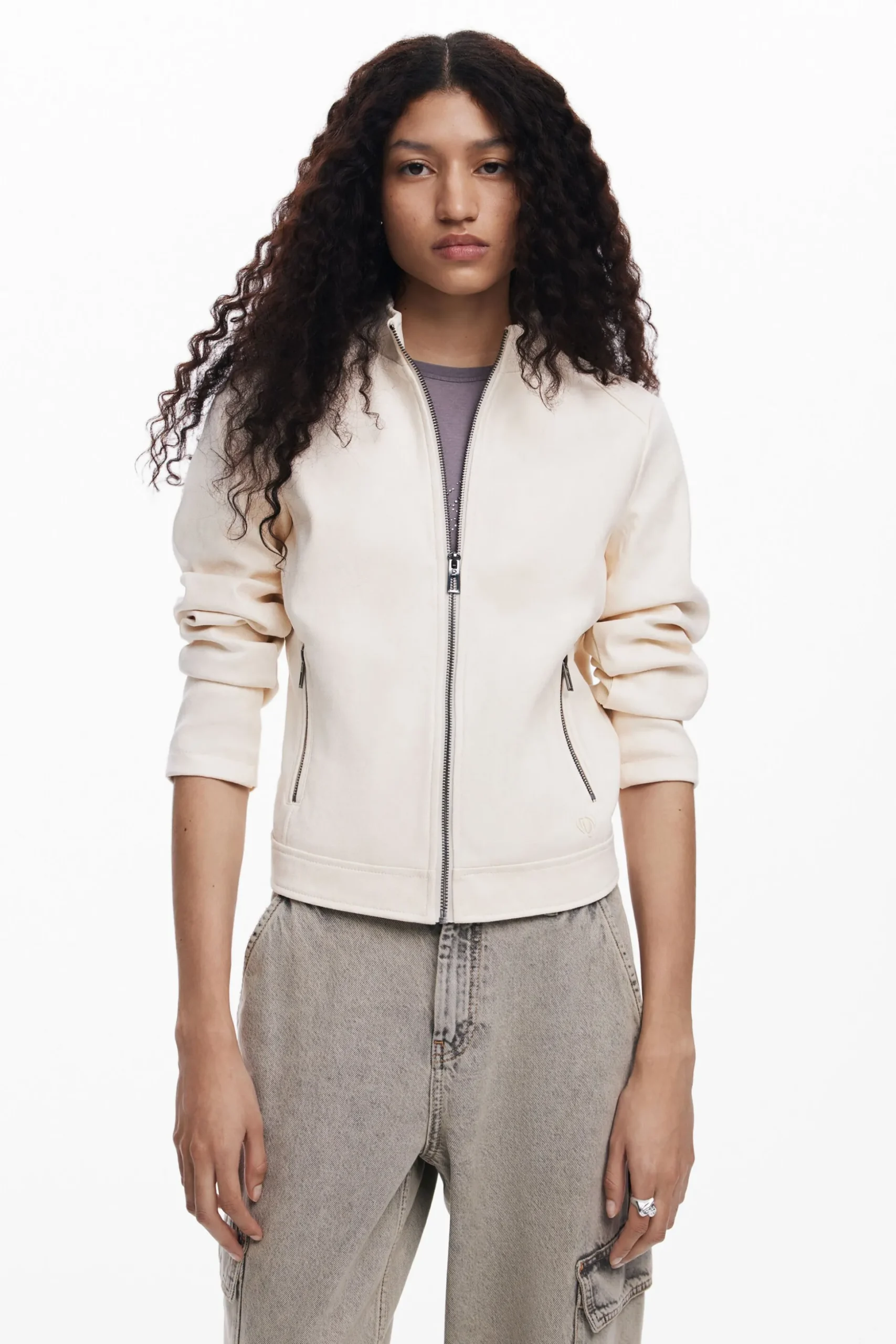Slim biker jacket