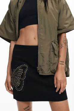 Slim butterfly miniskirt