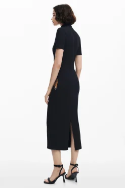 Slim midi butterfly dress