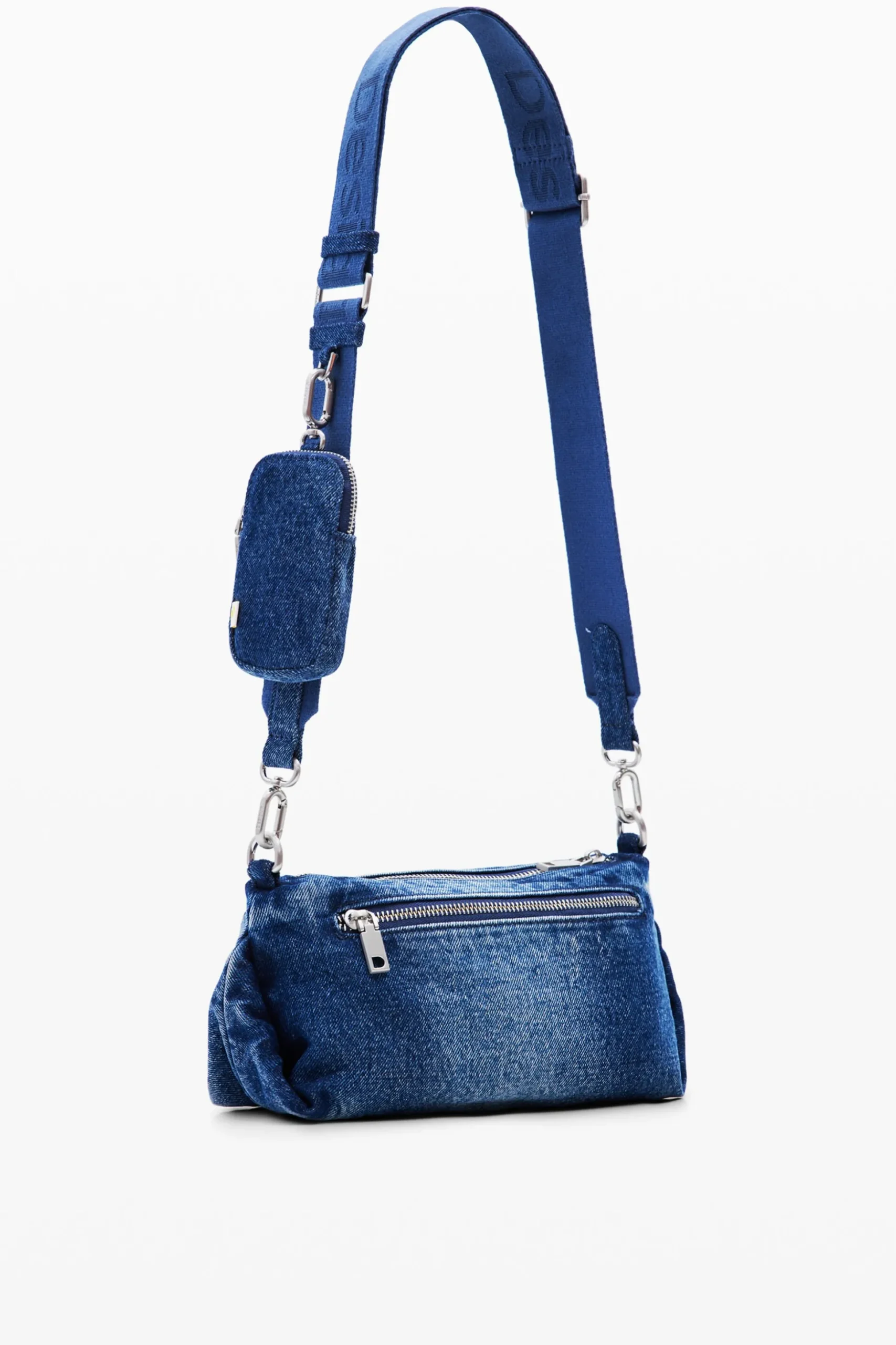 Small denim crossbody bag