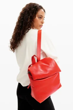 Small leather backpack