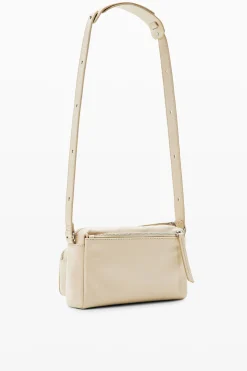 Small pockets leather crossbody bag