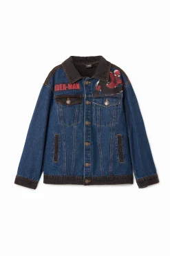 Spiderman trucker denim jacket