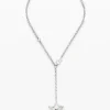 Star and heart necklace silver plated Zalio