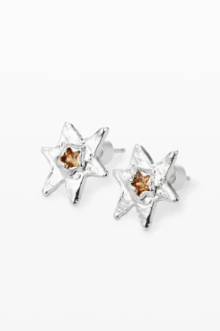 Star earrings with silver plating Zalio