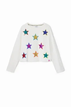 Star print T-shirt
