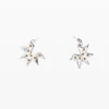 Star-shaped silver earrings Zalio