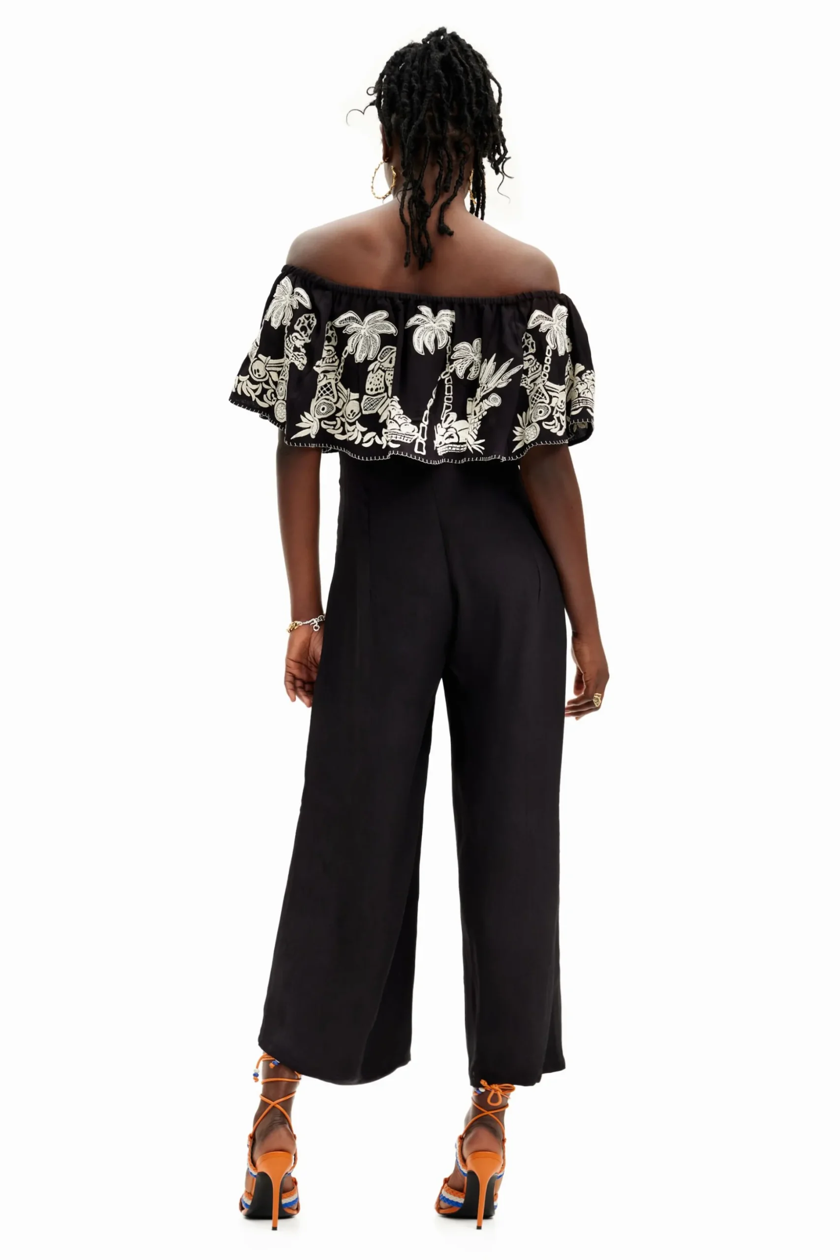 Stella Jean palm midi jumpsuit