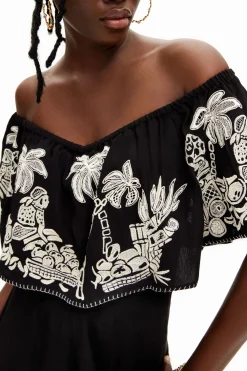 Stella Jean palm midi jumpsuit