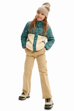 Straight denim pants