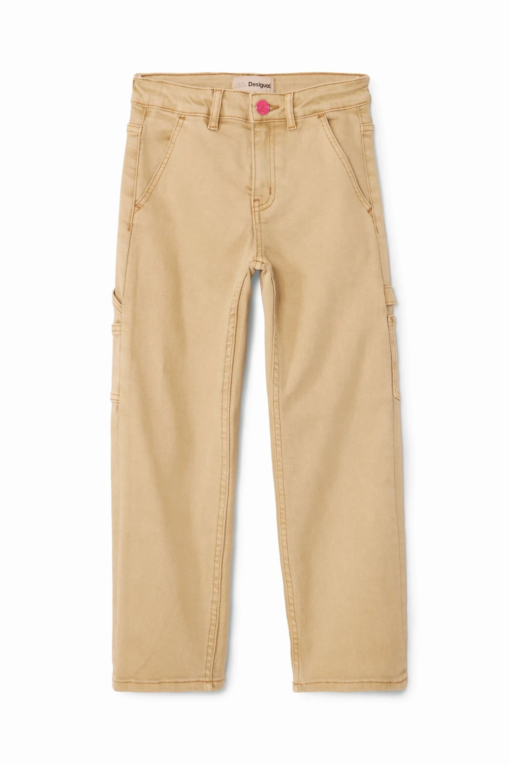 Straight denim pants