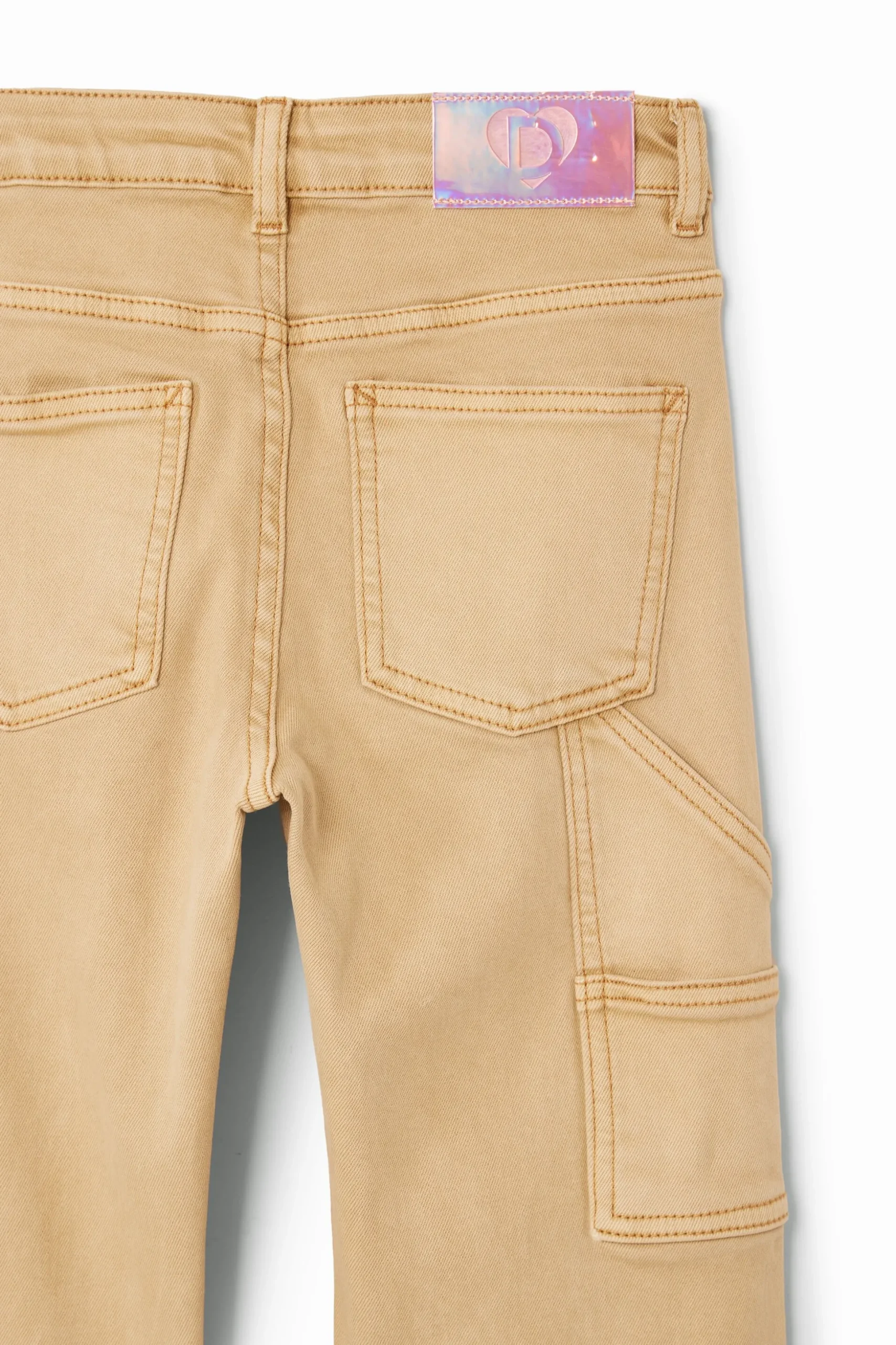 Straight denim pants