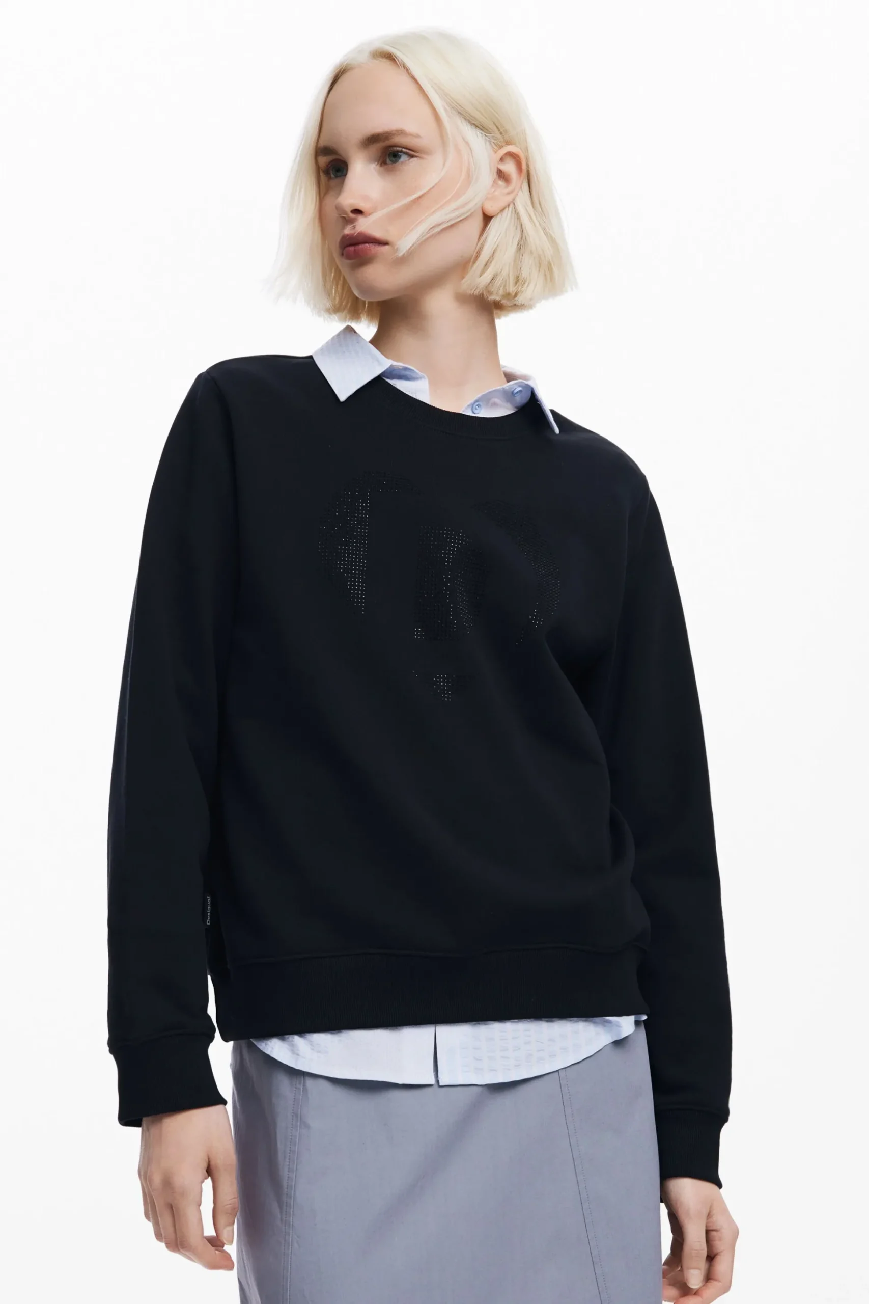 Strass logo sweatshirt