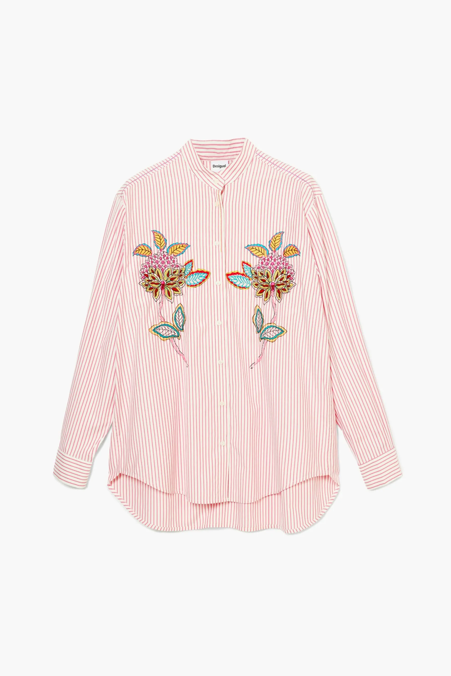 Striped floral shirt