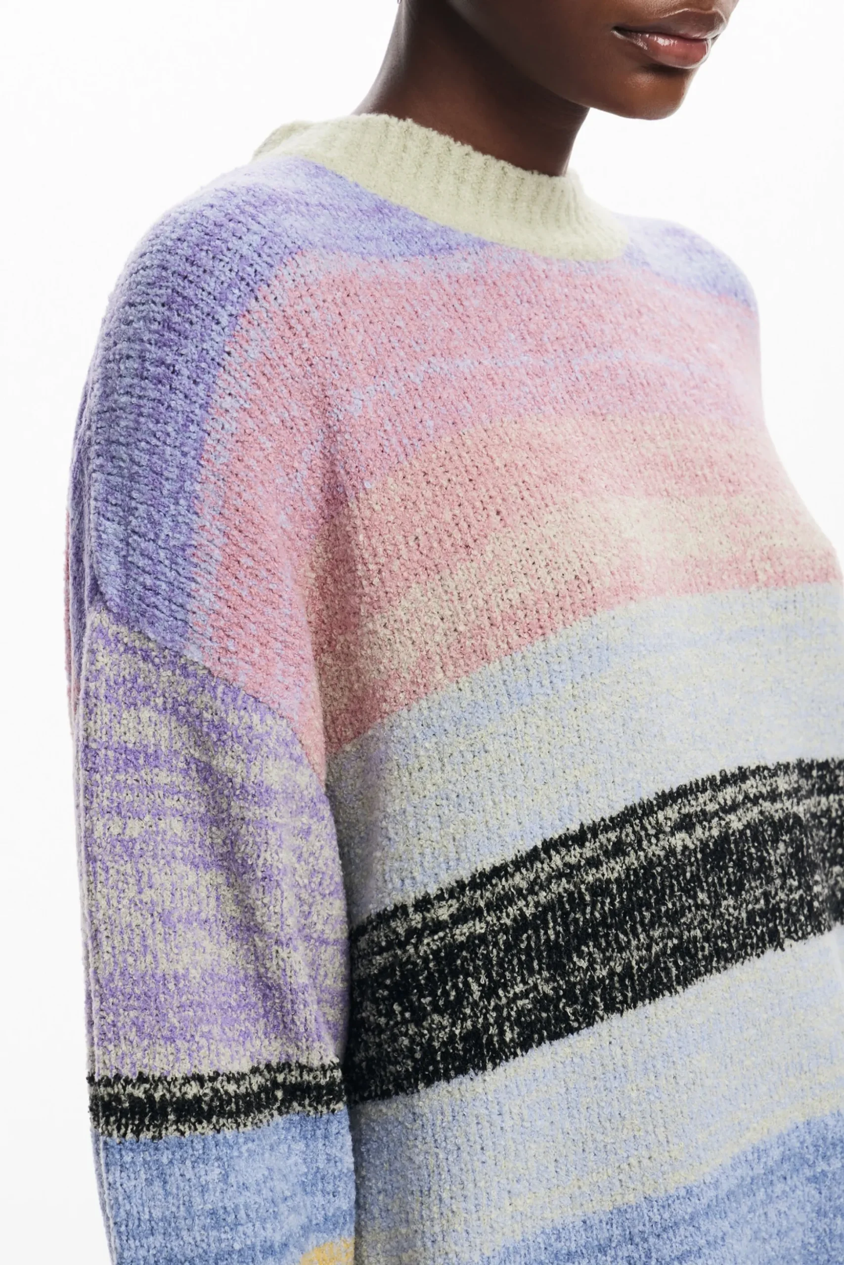 Striped knit sweater