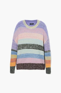 Striped knit sweater