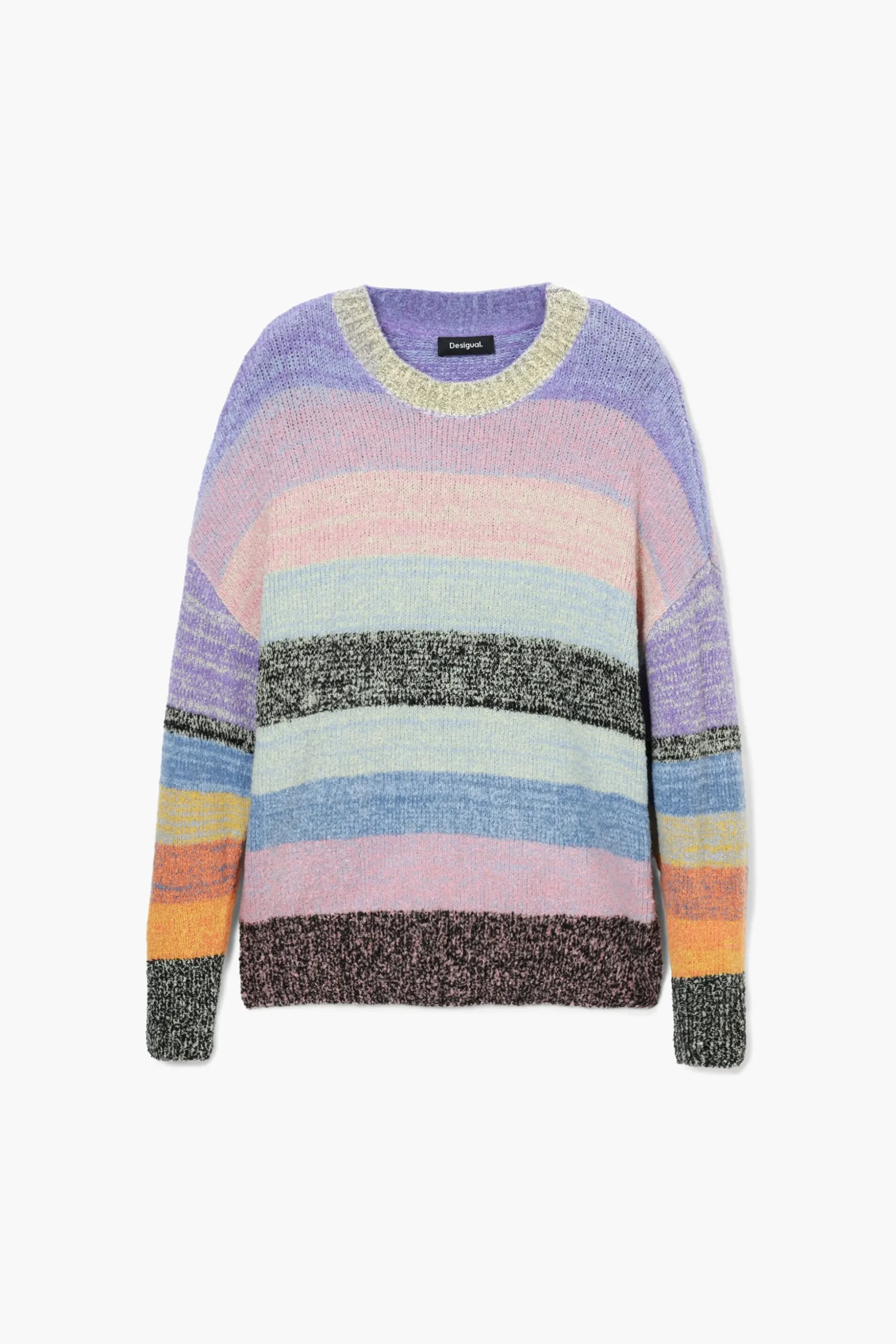 Striped knit sweater