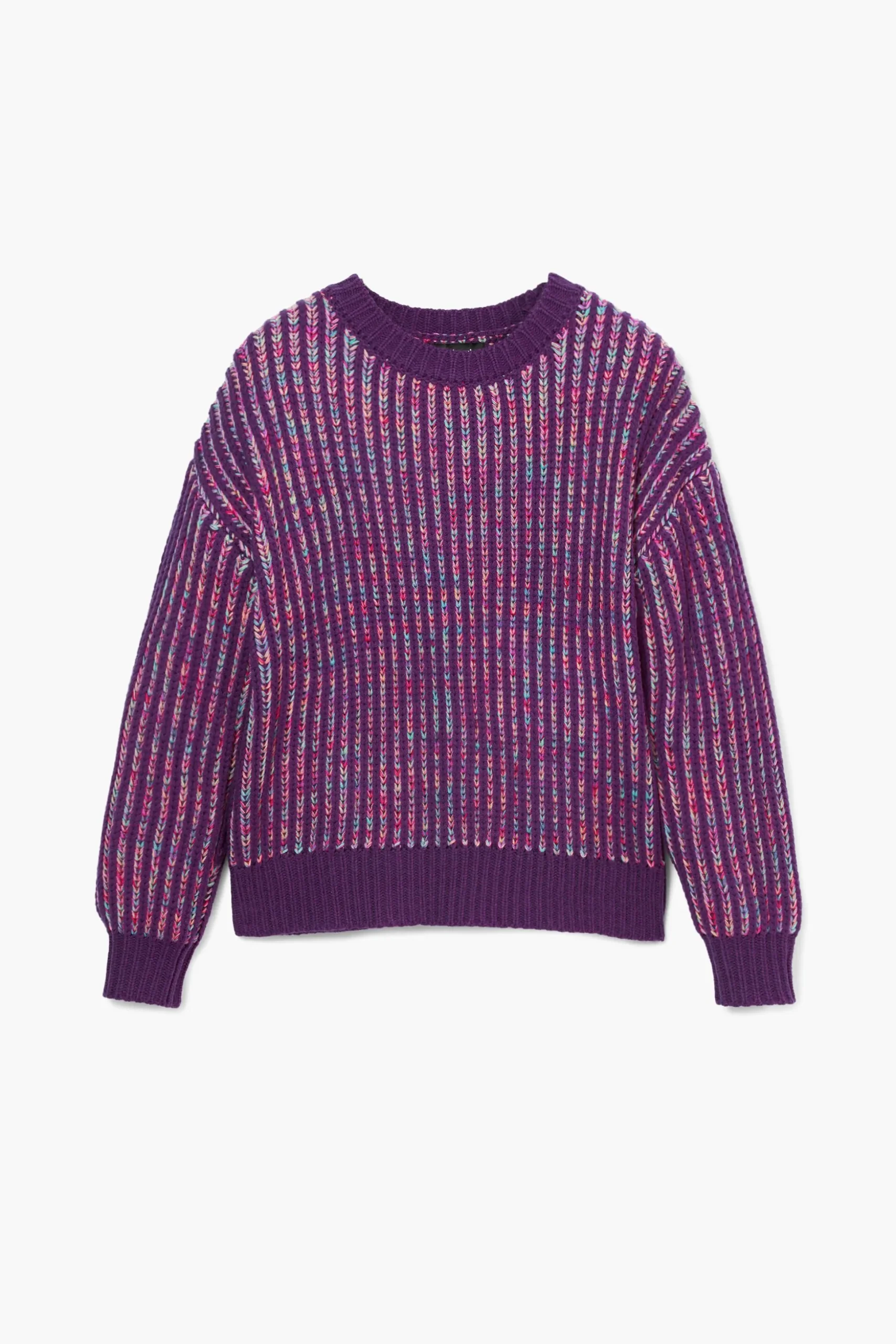Striped knit sweater
