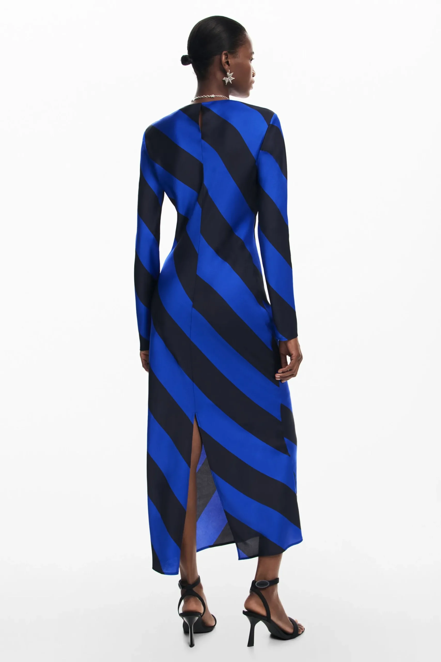 Striped midi dress