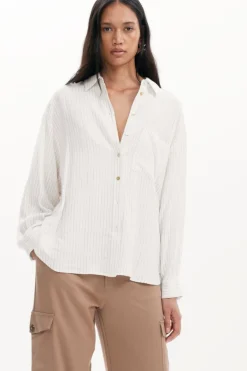 Striped print shirt