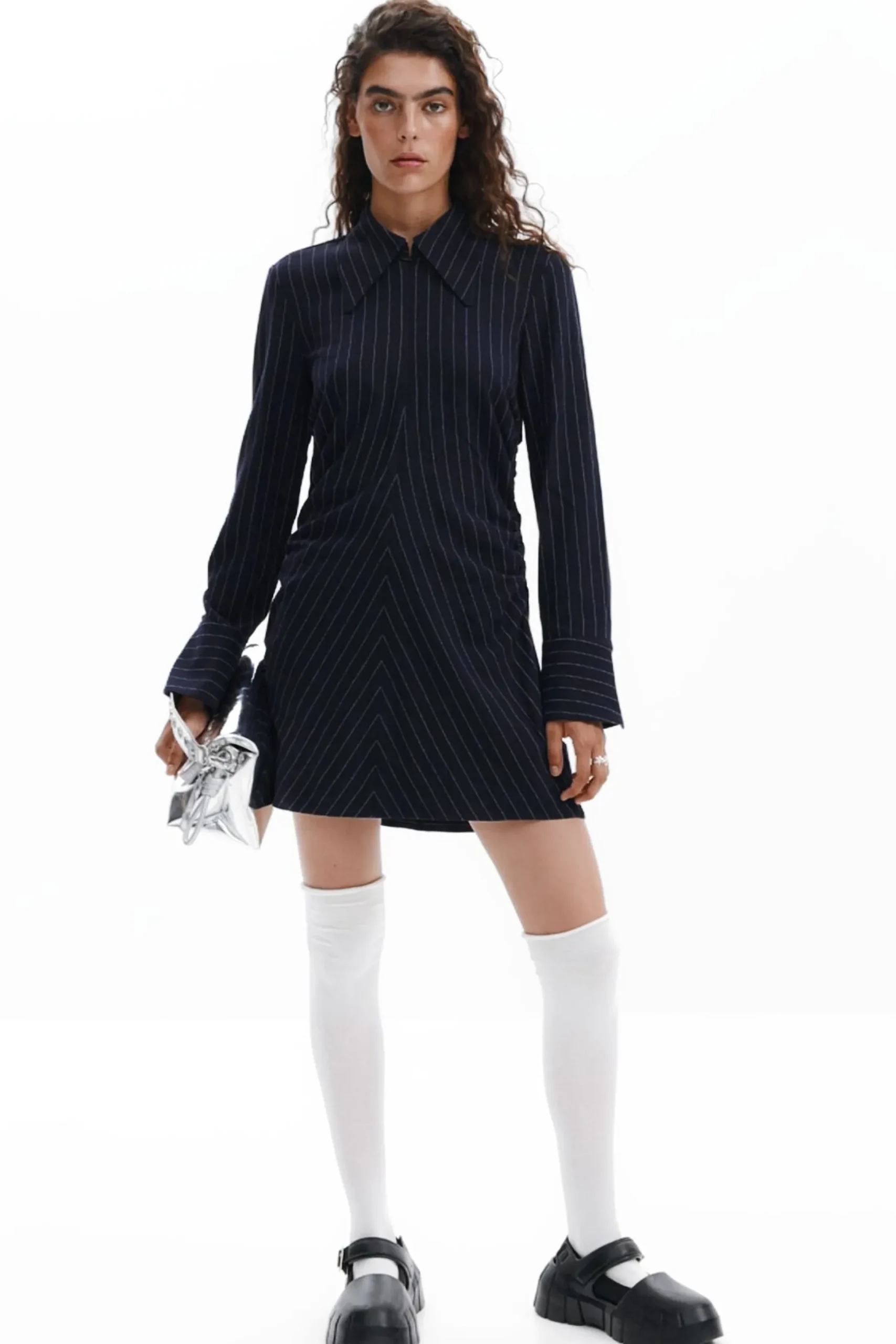 Striped slim dress