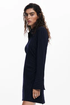 Striped slim dress