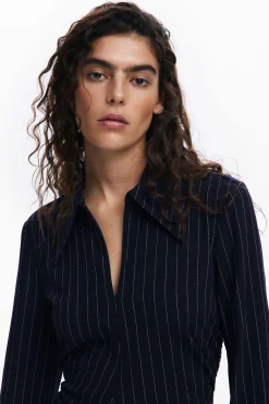 Striped slim dress
