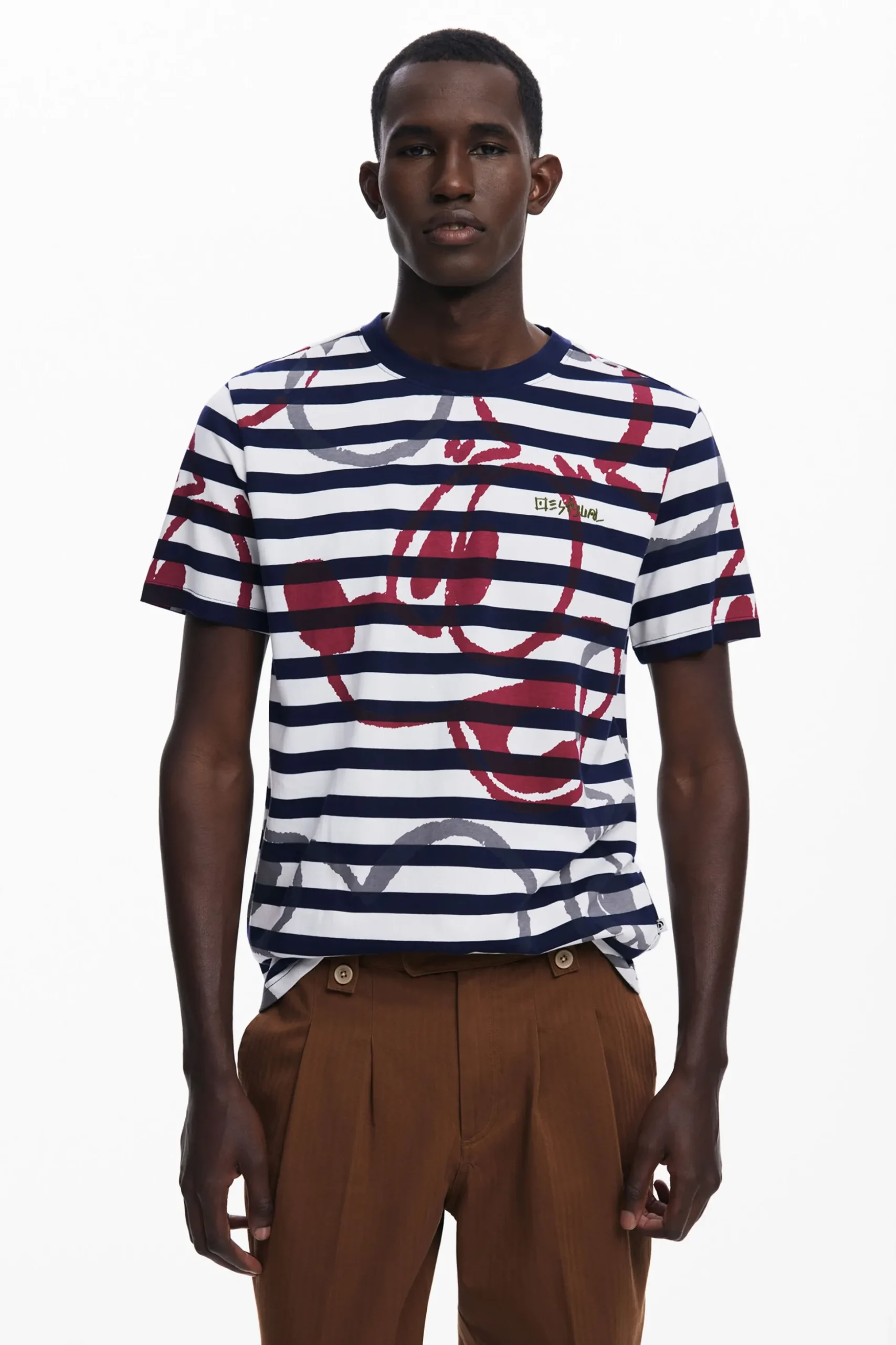 Striped T-shirt and Mickey