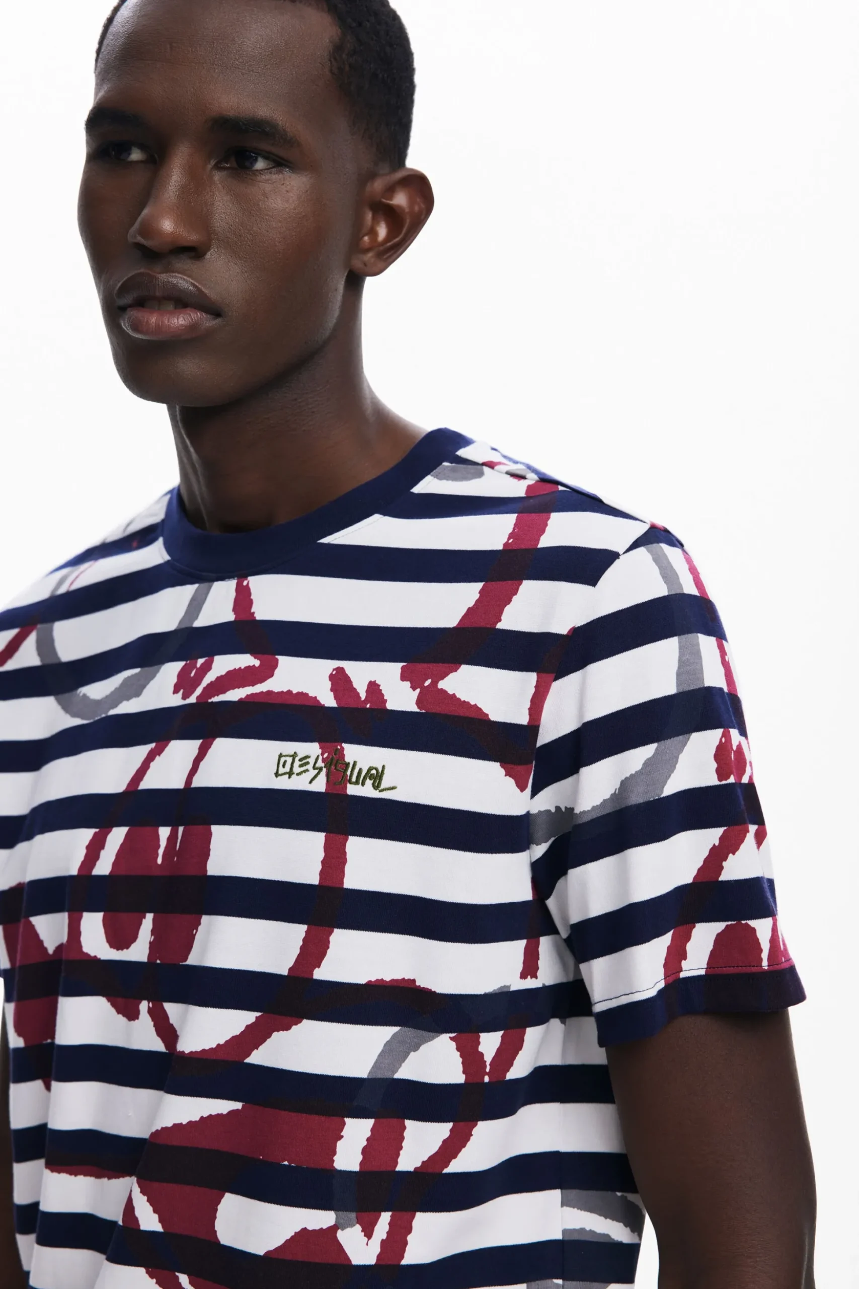 Striped T-shirt and Mickey