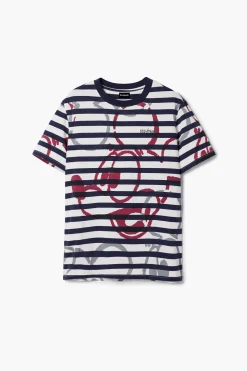 Striped T-shirt and Mickey