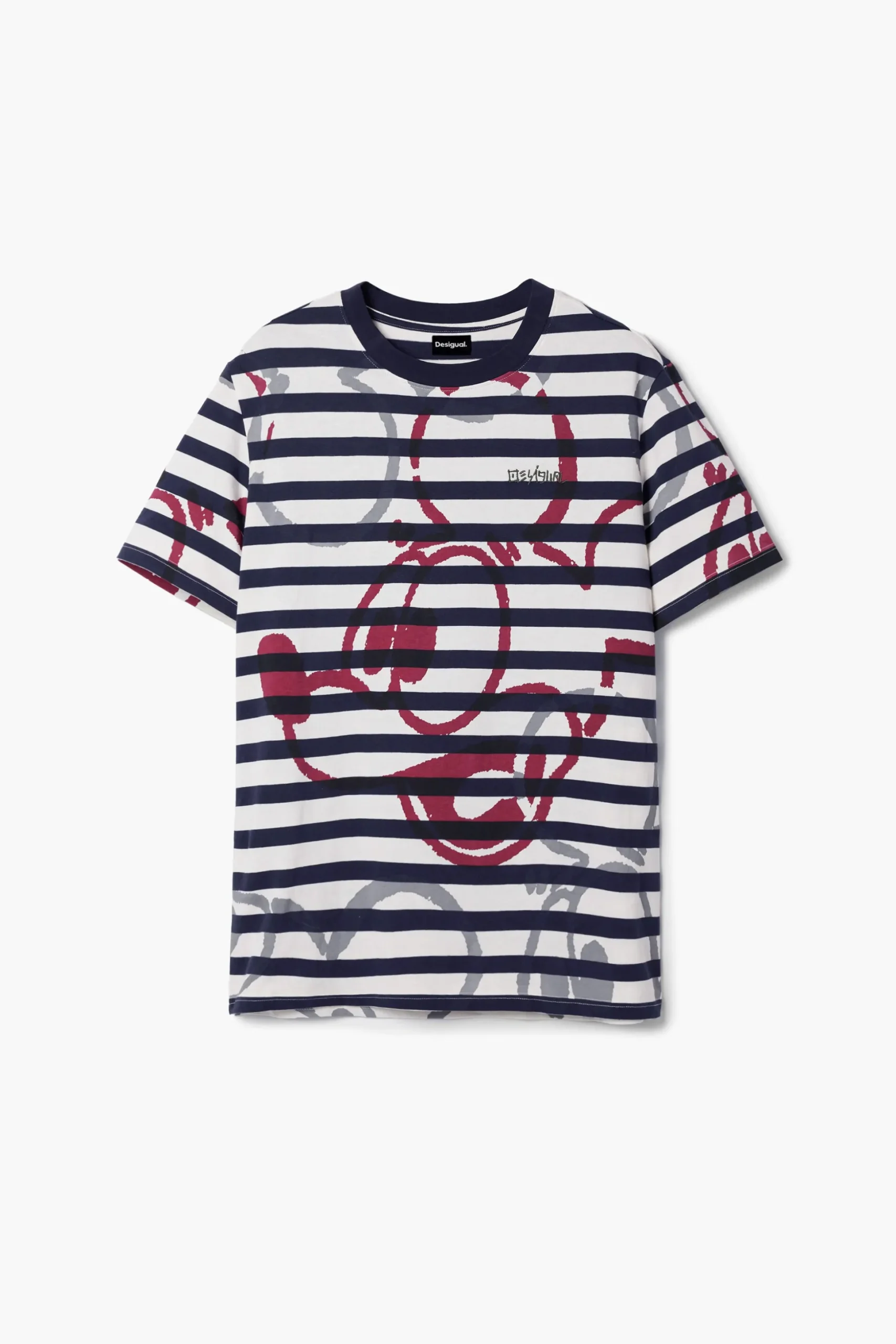 Striped T-shirt and Mickey