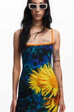 Sunflower midi dress