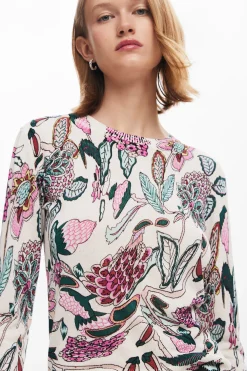 Sweater with floral details