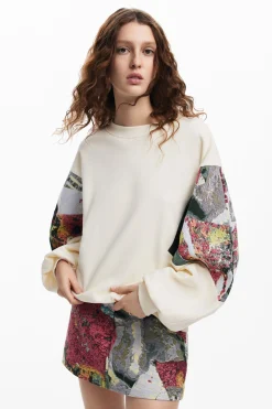 Sweatshirt with printed sleeves M. Christian Lacroix